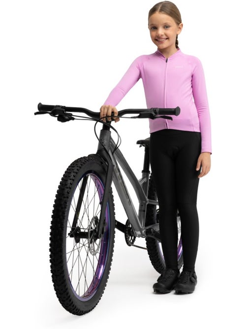 Pantalones largos térmicos ciclismo con badana niña ciclismo niños y niñas k - Kiabi