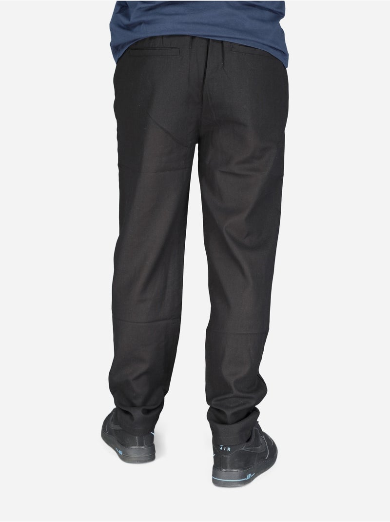 Pantalones lisos - Frilivin Negro - Kiabi