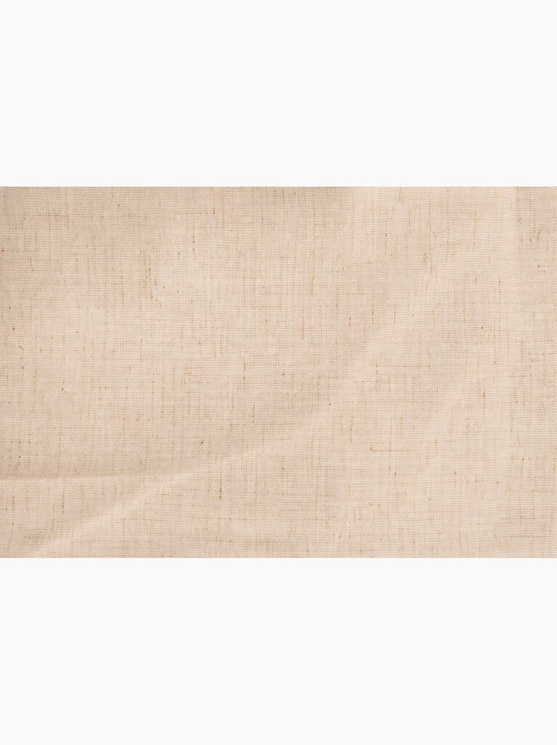 Pantalones lisos de algodón, lino y poliéster. Beige - Kiabi
