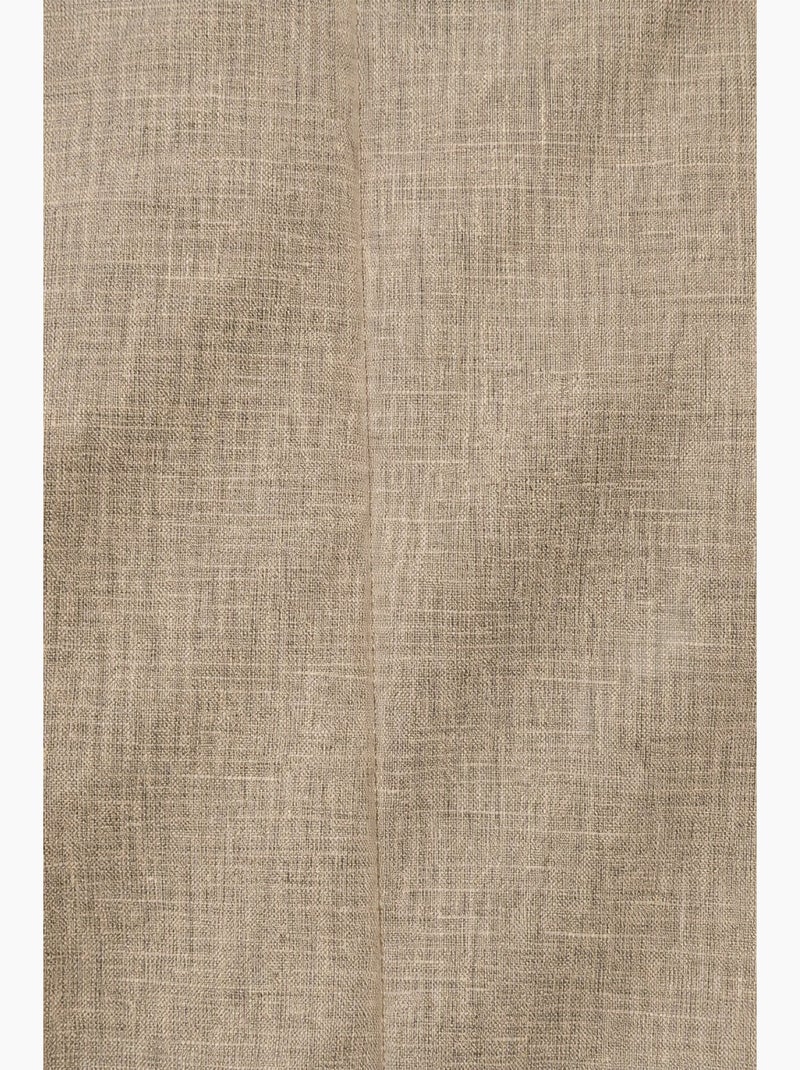 Pantalones lisos de algodón, lino y poliéster. Caqui - Kiabi
