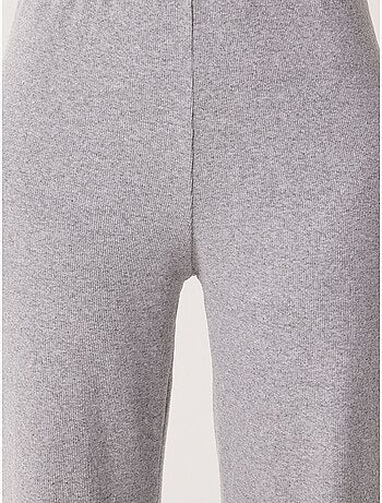 Pantalones lounge de punto de pernera ancha de tiro medio istanbul
