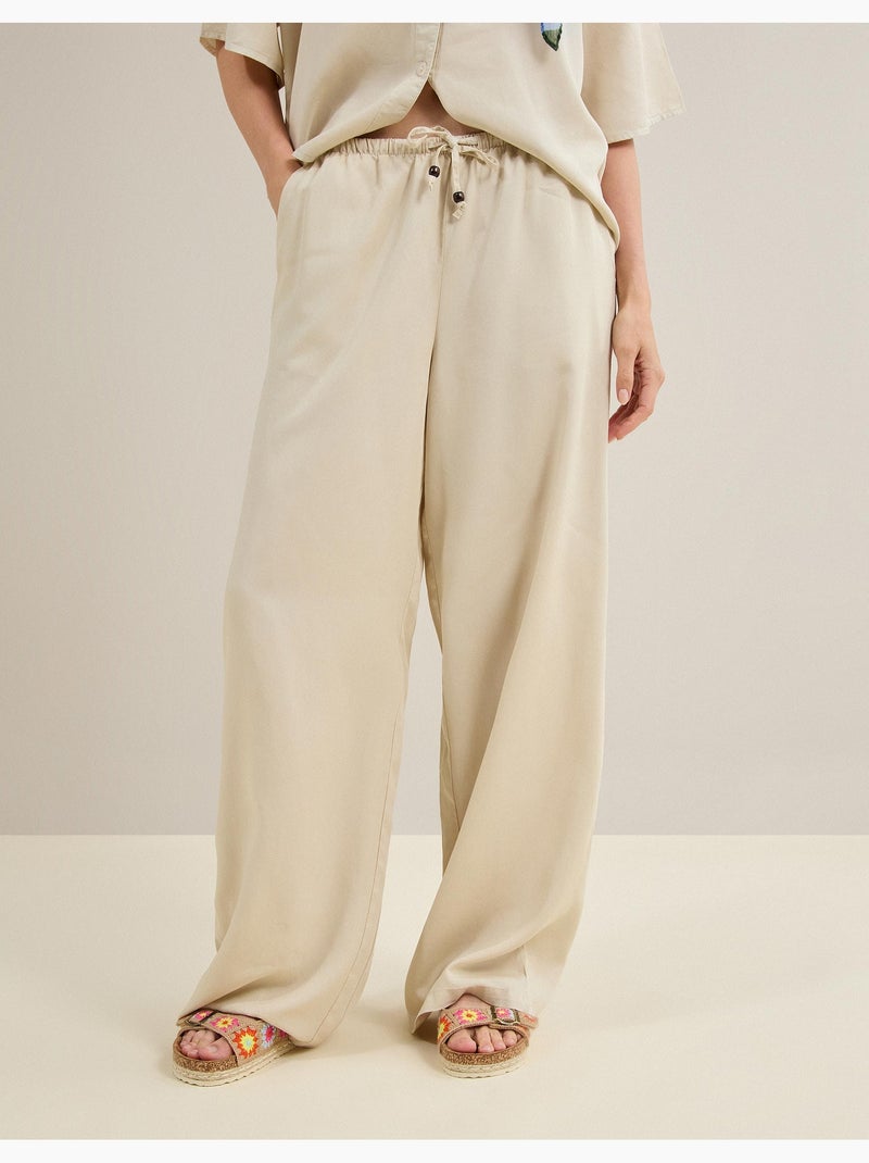 Pantalones Lyocell, MO Fashion Beige - Kiabi