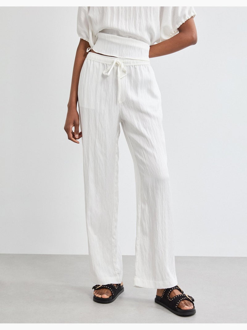 Pantalones Lyocell, MO Fashion Blanco - Kiabi