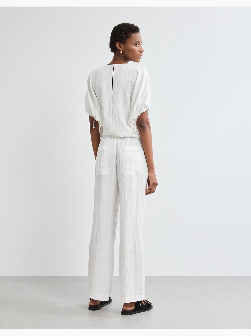 Pantalones Lyocell, MO Fashion Blanco - Kiabi