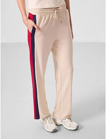 Pantalones palazzo a rayas con cintura con cordón tommy