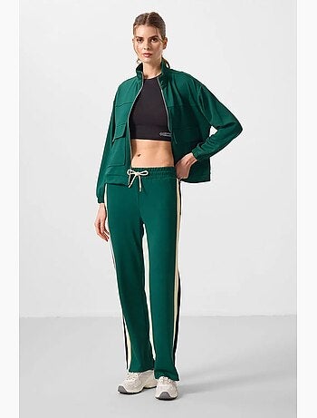 Pantalones palazzo a rayas con cintura con cordón tommy