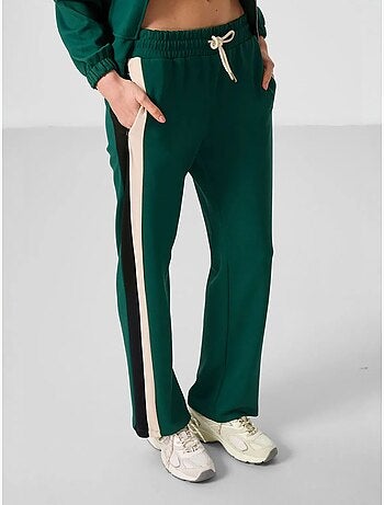 Pantalones palazzo a rayas con cintura con cordón tommy