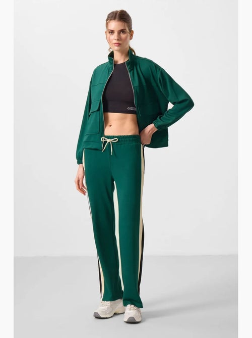 Pantalones palazzo a rayas con cintura con cordón tommy - Kiabi Pantalones palazzo a rayas con cintura con cordón tommy - Kiabi