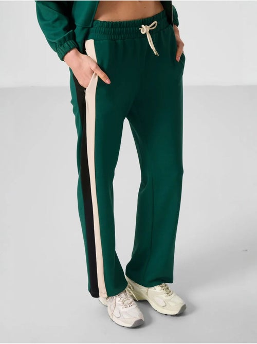 Pantalones palazzo a rayas con cintura con cordón tommy - Kiabi Pantalones palazzo a rayas con cintura con cordón tommy - Kiabi