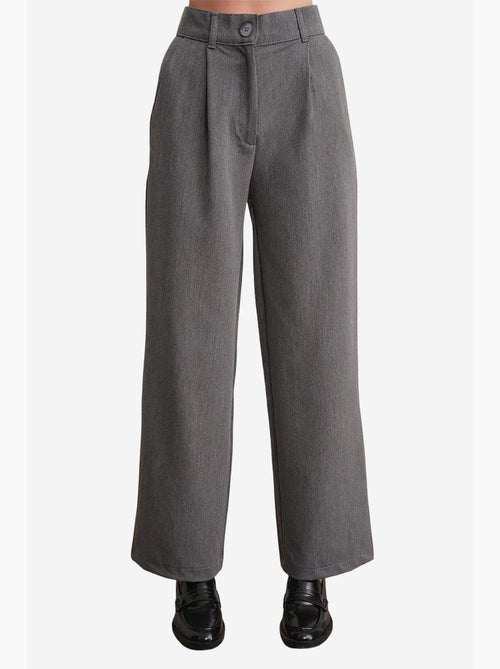 Pantalones palazzo de cintura alta con bolsillos mixray - Kiabi Pantalones palazzo de cintura alta con bolsillos mixray - Kiabi