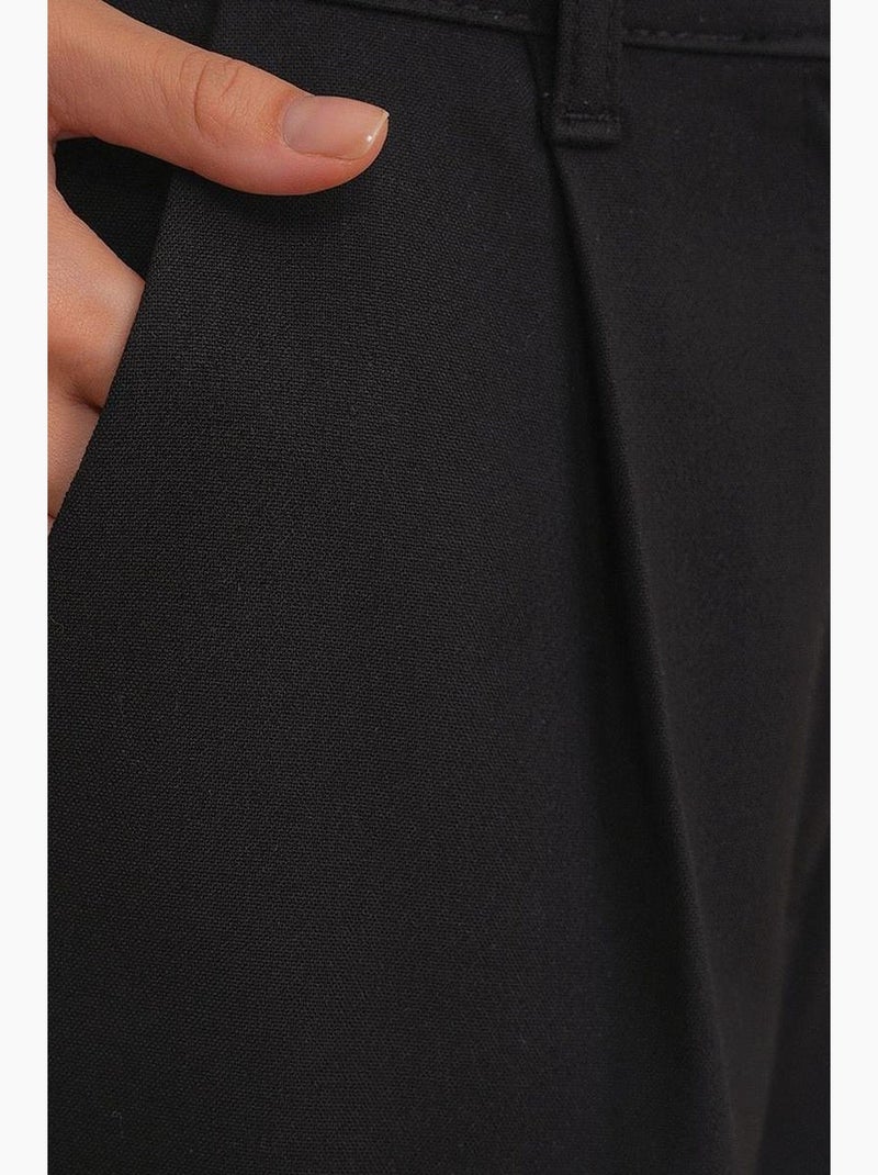 Pantalones palazzo de cintura alta con bolsillos mixray Negro - Kiabi