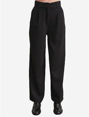 Pantalones palazzo de cintura alta con bolsillos mixray