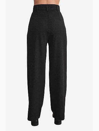 Pantalones palazzo de cintura alta con bolsillos mixray