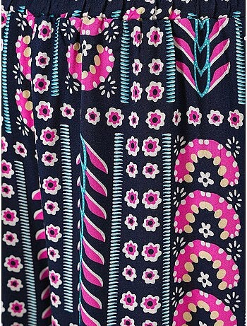 Pantalones palazzo de cintura alta con rayas geométricas bdart
