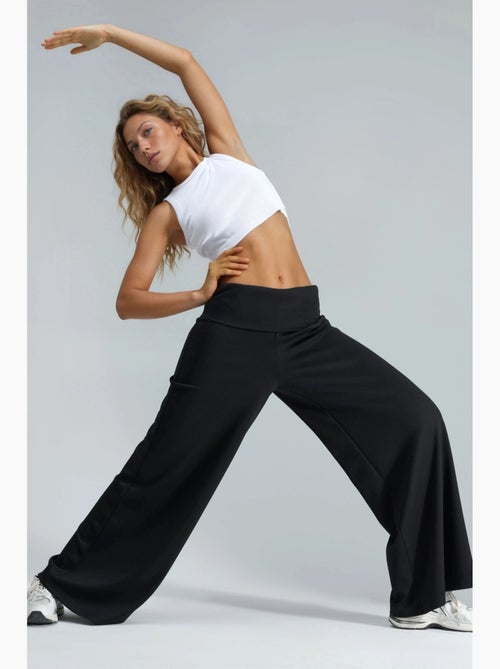Pantalones palazzo de cintura alta hiccup - Kiabi