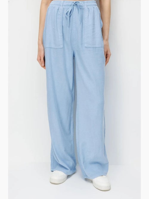 Pantalones palazzo de cintura alta y pernera ancha con cintura de cordón mixray - Kiabi