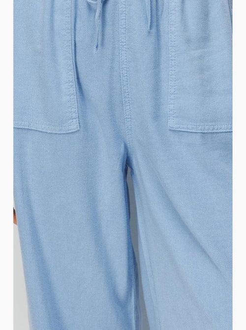 Pantalones palazzo de cintura alta y pernera ancha con cintura de cordón mixray - Kiabi