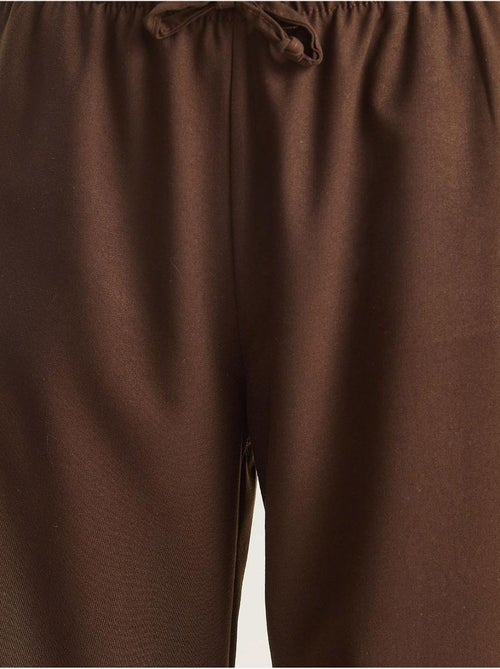 Pantalones palazzo de pierna ancha con cierre de lazo lucci - Kiabi