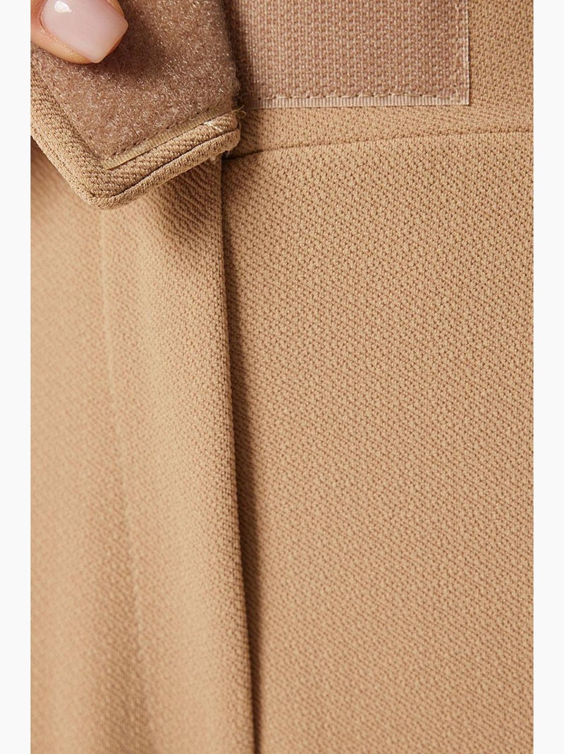 Pantalones palazzo de talle alto texturizados istanbul Beige claro - Kiabi