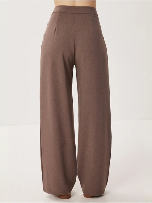 Pantalones palazzo de tiro alto y pernera ancha con cinturón istanbul - Kiabi Pantalones palazzo de tiro alto y pernera ancha con cinturón istanbul - Kiabi