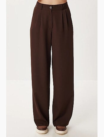Pantalones palazzo de tiro alto y pernera ancha istanbul
