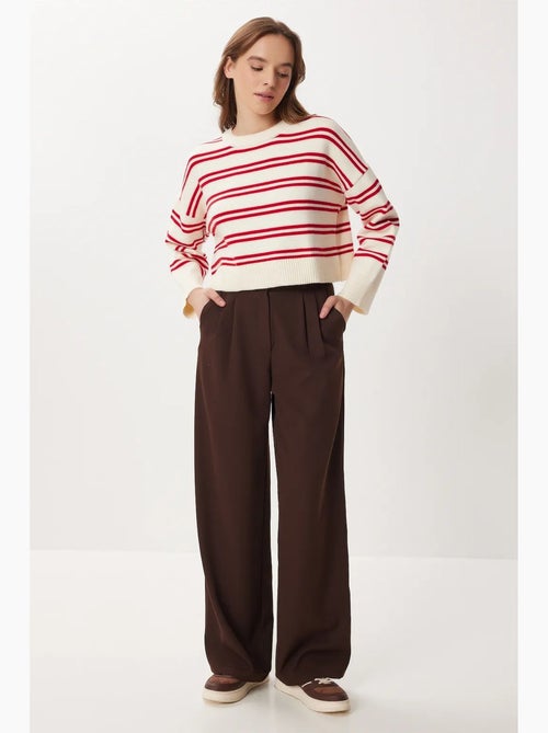 Pantalones palazzo de tiro alto y pernera ancha istanbul - Kiabi Pantalones palazzo de tiro alto y pernera ancha istanbul - Kiabi