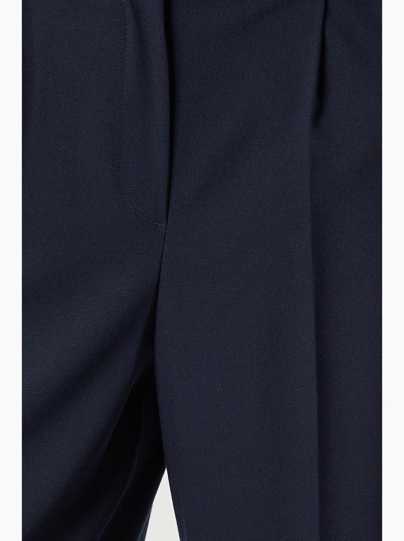 Pantalones palazzo plisados con cierre de cremallera estambul istanbul Azul marino - Kiabi