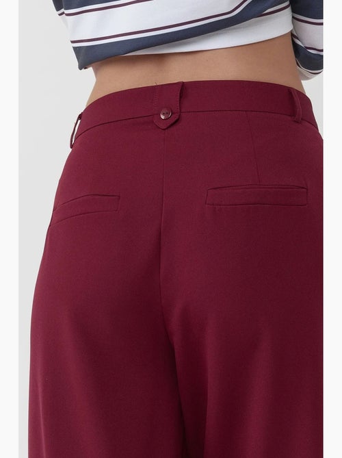 Pantalones palazzo plisados de cintura alta hiccup - Kiabi Pantalones palazzo plisados de cintura alta hiccup - Kiabi