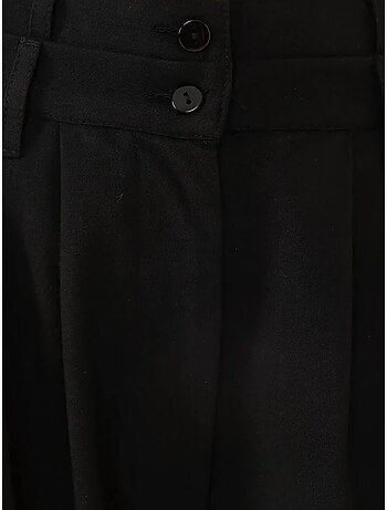 Pantalones palazzo plisados de cintura alta
