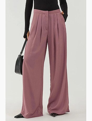 Pantalones palazzo plisados de pierna ancha hiccup