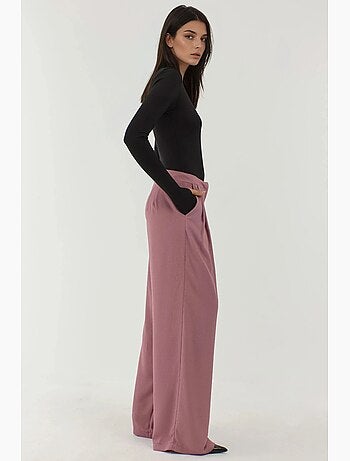 Pantalones palazzo plisados de pierna ancha hiccup
