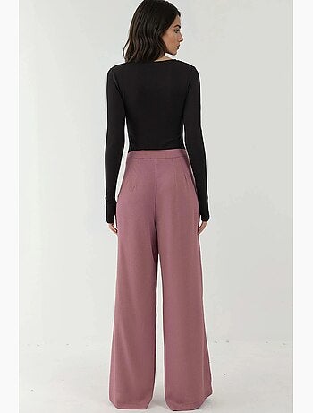 Pantalones palazzo plisados de pierna ancha hiccup