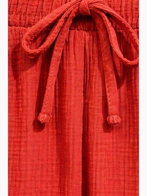 Pantalones palazzo texturizados de cintura alta mixray - Kiabi Pantalones palazzo texturizados de cintura alta mixray - Kiabi