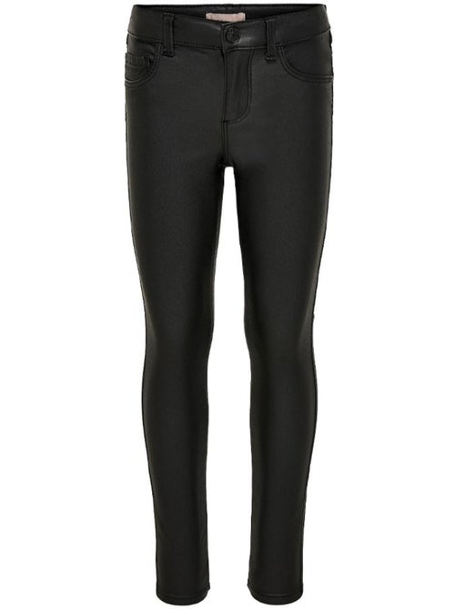 Pantalones pitillo efecto piel para niña Pim - Kiabi