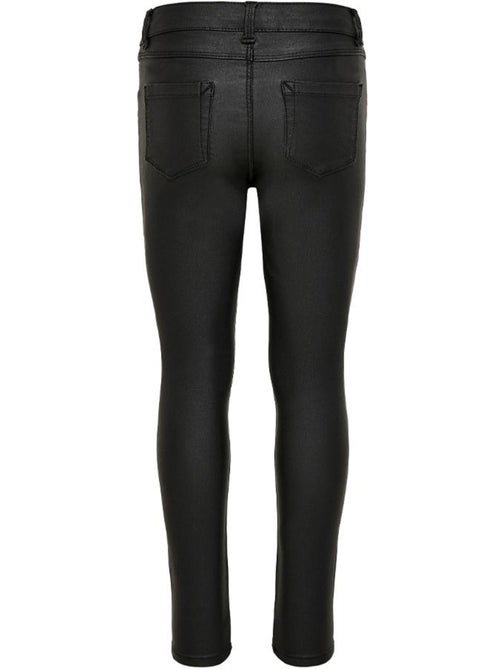 Pantalones pitillo efecto piel para niña Pim - Kiabi