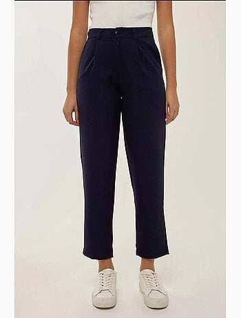 Pantalones plisados de cintura alta con pernera ancha hiccup