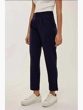 Pantalones plisados de cintura alta con pernera ancha hiccup