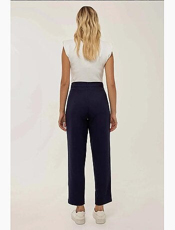 Pantalones plisados de cintura alta con pernera ancha hiccup