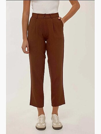 Pantalones plisados de cintura alta con pernera ancha hiccup