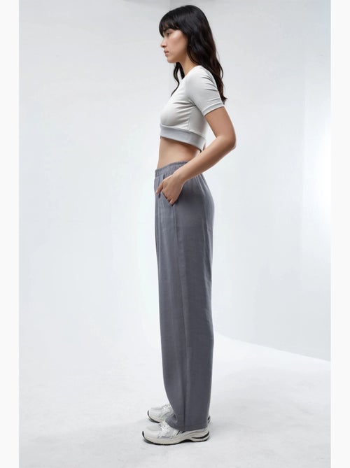 Pantalones plisados de pierna ancha busem - Kiabi