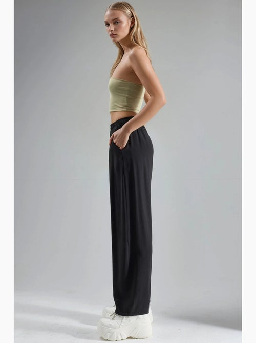 Pantalones plisados de pierna ancha busem - Kiabi Pantalones plisados de pierna ancha busem - Kiabi
