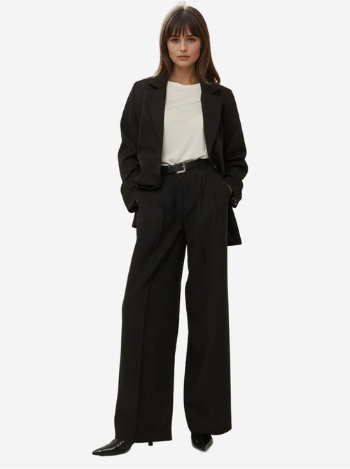 Pantalones plisados de pierna ancha hiccup - Kiabi Pantalones plisados de pierna ancha hiccup - Kiabi