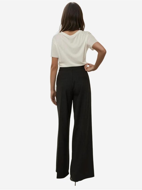 Pantalones plisados de pierna ancha hiccup - Kiabi Pantalones plisados de pierna ancha hiccup - Kiabi