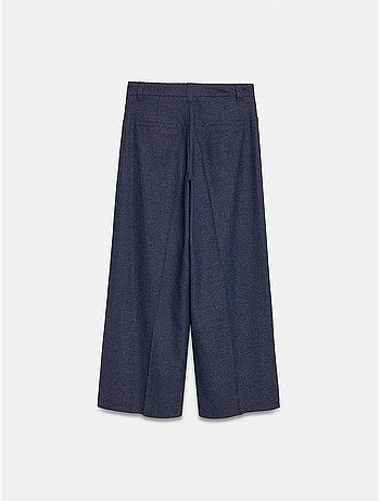Pantalones plisados de tiro alto y pernera ancha dilvin