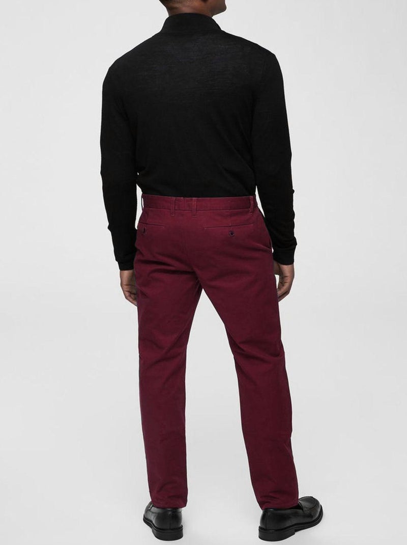 Pantalones Polyviscose Kebello Burdeos - Kiabi