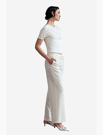 Pantalones pull-on de pernera ancha dilvin