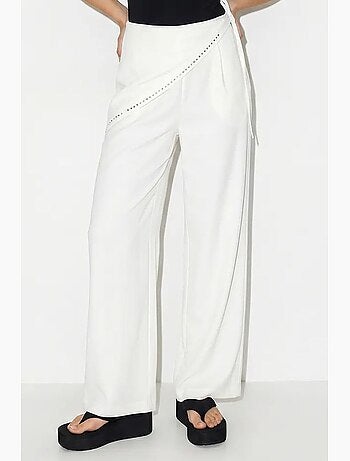 Pantalones pull-on de pernera ancha lucci