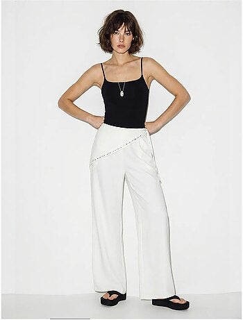 Pantalones pull-on de pernera ancha lucci