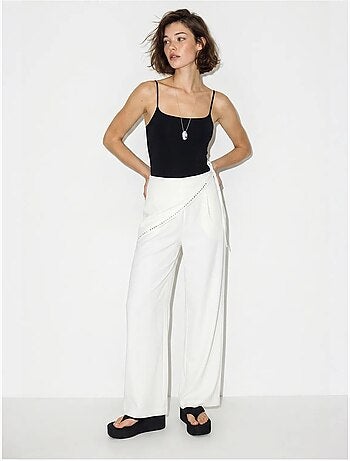 Pantalones pull-on de pernera ancha lucci