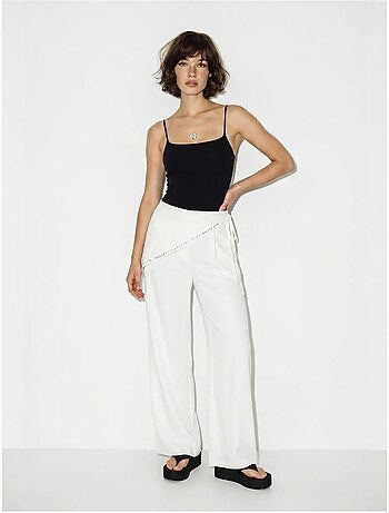 Pantalones pull-on de pernera ancha lucci